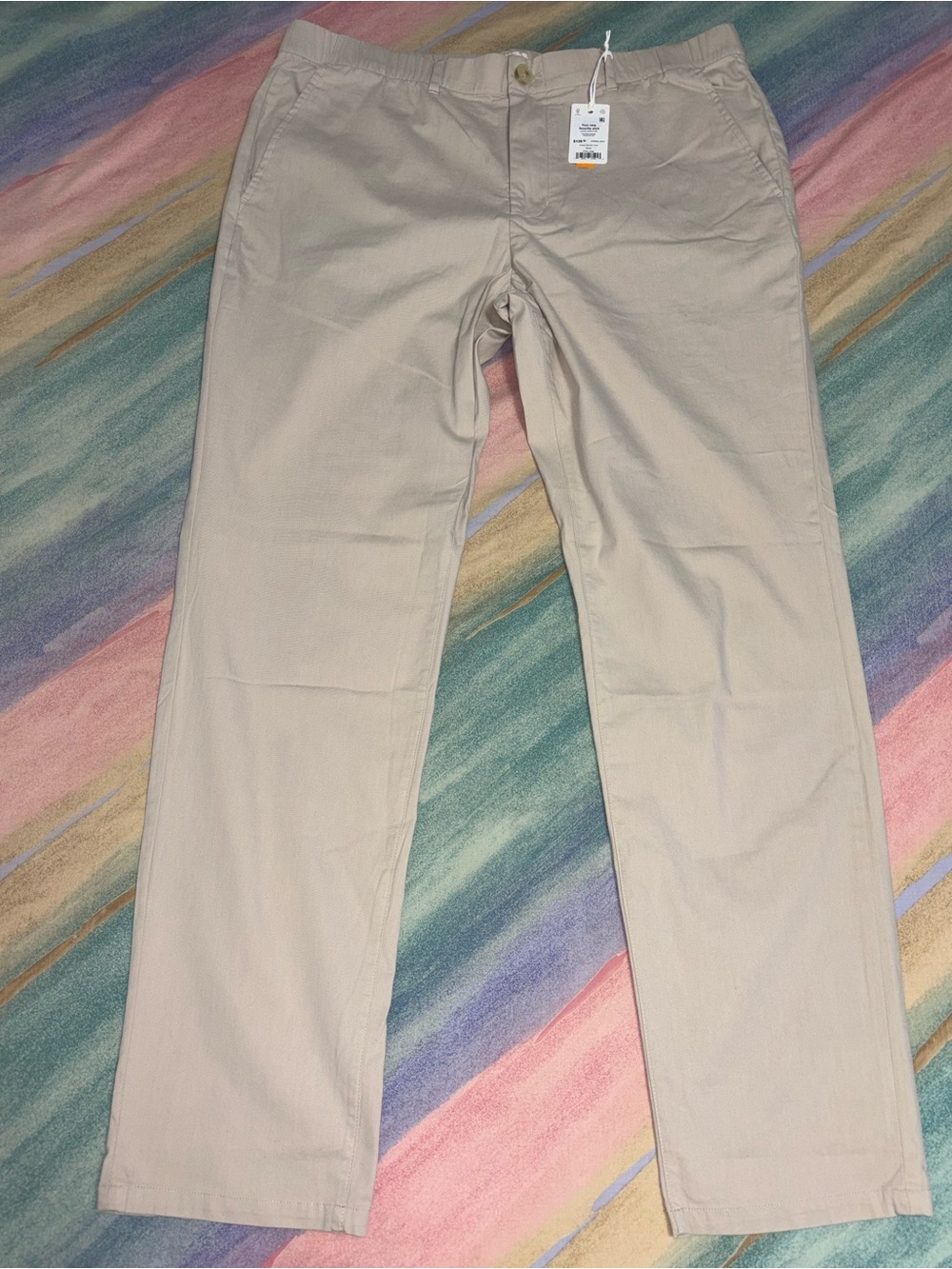 NEW MARINE LAYER breeze saturday chino in stone size XL